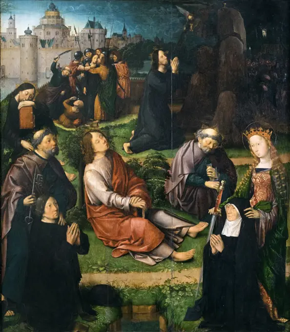Christ in the Garden of Gethsemane c. 1490-1500 Oil and gold on wood