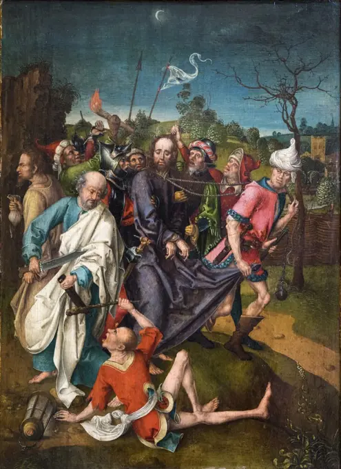 Christ Taken to Prison Late 15th or early 16th century Oil on panel