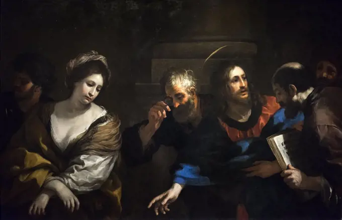 Christ and the Woman Taken in Adultery 1626 Oil on canvas Pietro da Cortona Italian; 1597-1669