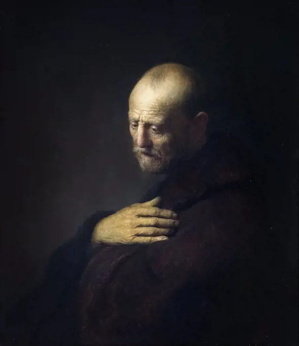 Old Man in Prayer Oil on panel Rembrandt Harmenszoon van Rijn; Dutch; 1606-1669