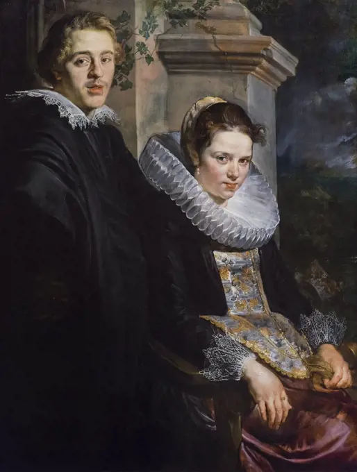 Portrait of a Young Married Couple 1615-1620 Oil on Panel Jacob Jordaens Flemish; 1593-1678