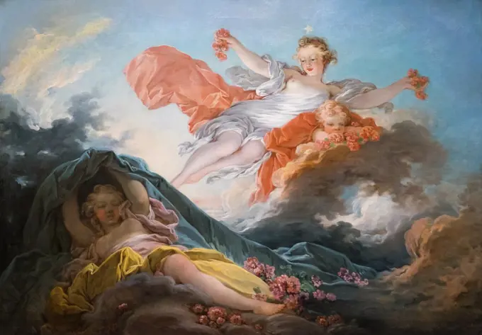 Aurora Trionephing over Night; about 1755-56 Oil on canvas Jean-Honore Fragonard French; 1732-1806