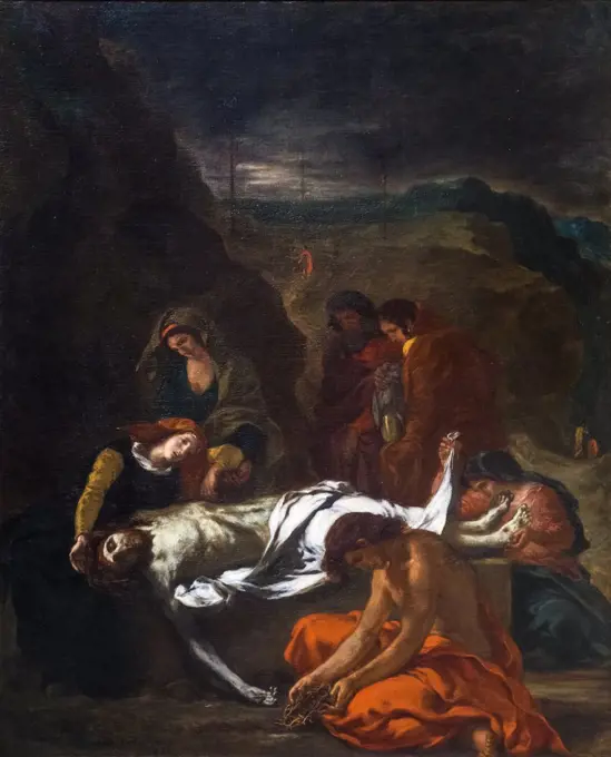 The Entombment of Christ; 1848 Oil on canvas Eugene Delacroix French; 1798-1863