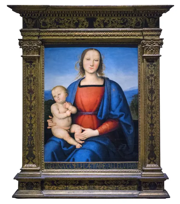 Madonna and Child; about 1500; Tempera on poplar panel Pietro Perugino; Italian; 1450-1523