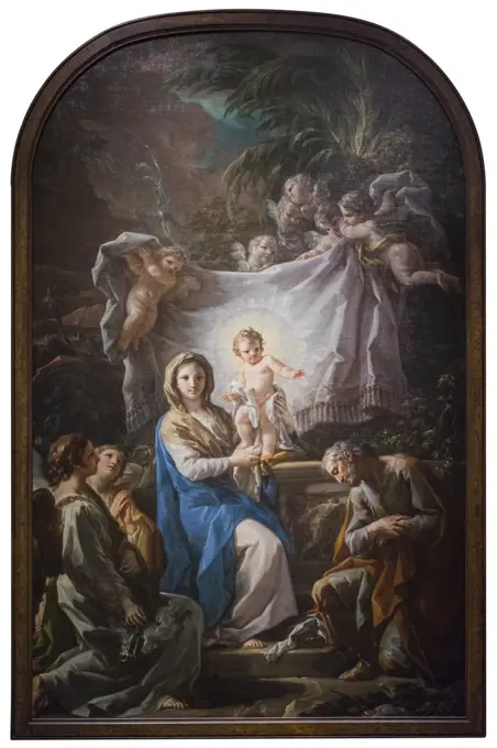 Rest on the Flight into Egypt; 1764-65 Oil on canvas Corrado Giaquinto; Italian; 1703-65