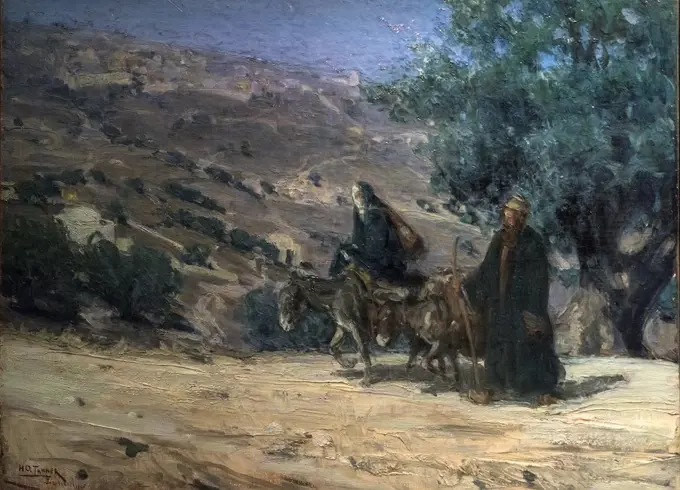 Flight into Egypt; 1899; Oil on canvas Henry Ossawa Tanner; American; 1859-1937