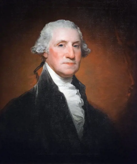 George Washington (Vaughan-Sinclair Portrait) 1795; Oil on canvas Gilbert Stuart; American; 1755 - 1828