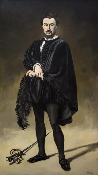 The Tragic Actor (Rouviere as Hamlet) Oil on canvas; 1866 Edouard Manet; French; 1832 - 1883