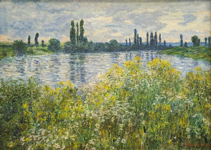 Banks of the Seine; Vetheuil Oil on canvas; 1880 Claude Monet; French; 1840 - 1926