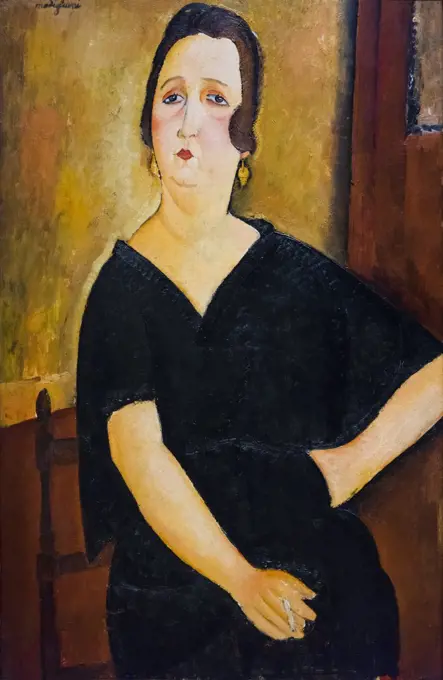 Madame Amedee (Woman with Cigarette) Oil on canvas; 1918 Amedeo Modigliani; Italian; 1884 - 1920