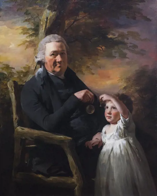 John Tait and His Grandson Oil on canvas; c. 1793 Sir Henry Raeburn; Scottish; 1756 - 1823
