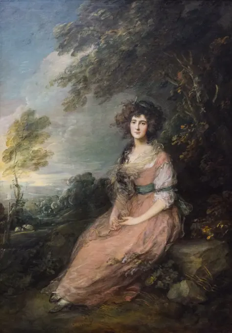 Mrs. Richard Brinsley Sheridan Oil on canvas; 1785 - 1787 Thomas Gainsborough; British; 1727 - 1788