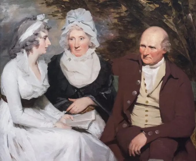 John Johnstone; Betty Johnstone; and Miss Wedderburn Oil on canvas; c. 1790/1795 Sir Henry Raeburn; Scottish; 1756 - 1823