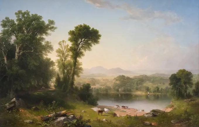 Pastoral Landscape Oil on canvas; 1861 Asher Brown Durand; American; 1796 - 1886