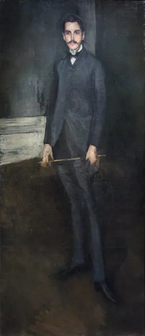 Portrait of George W. Vanderbilt Oil on canvas 1897 - 1903 James Abbott McNeill Whistler; American; 1834 - 1903