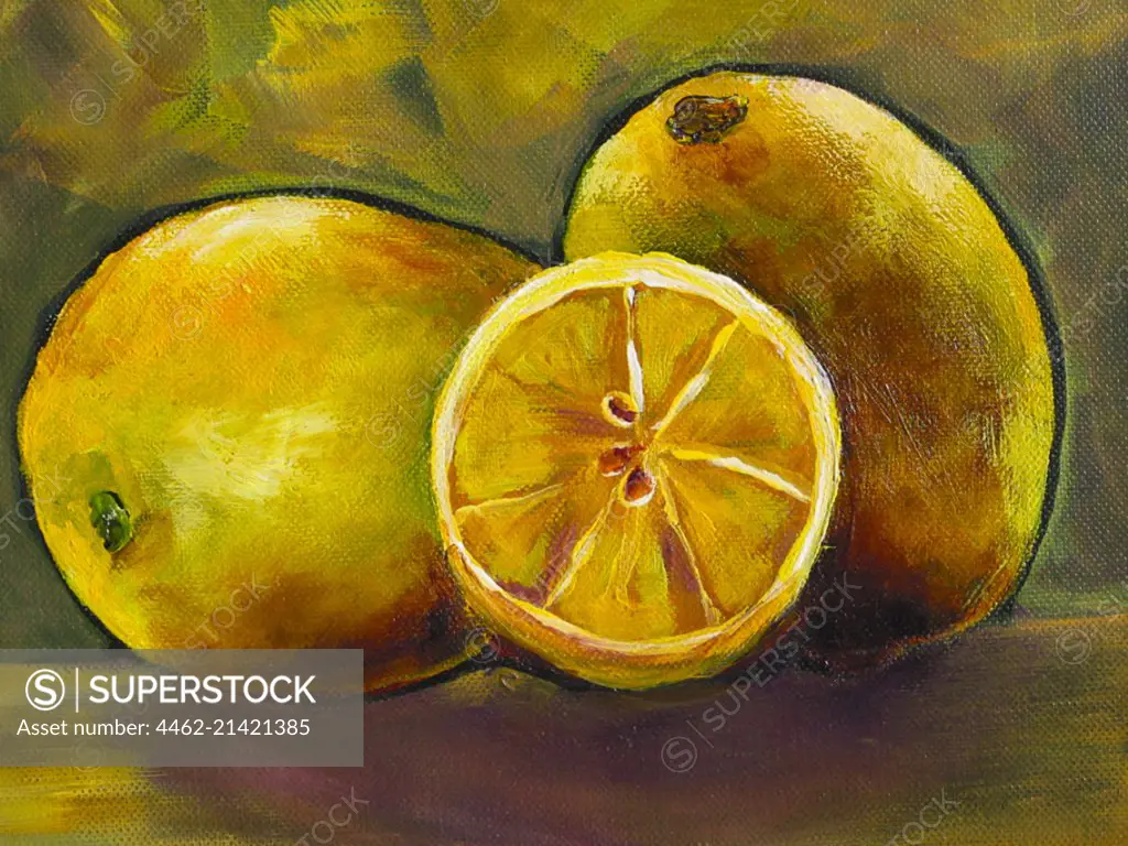 Still life with lemons