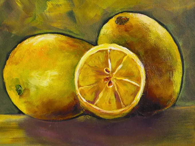 Still life with lemons