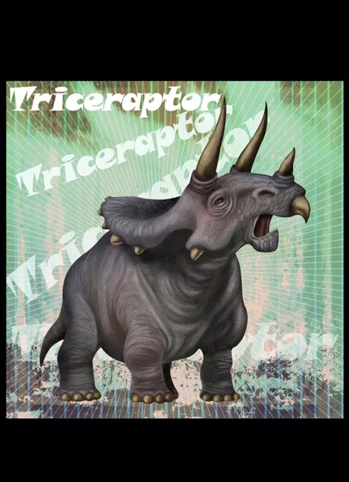 Triceraptor roaring