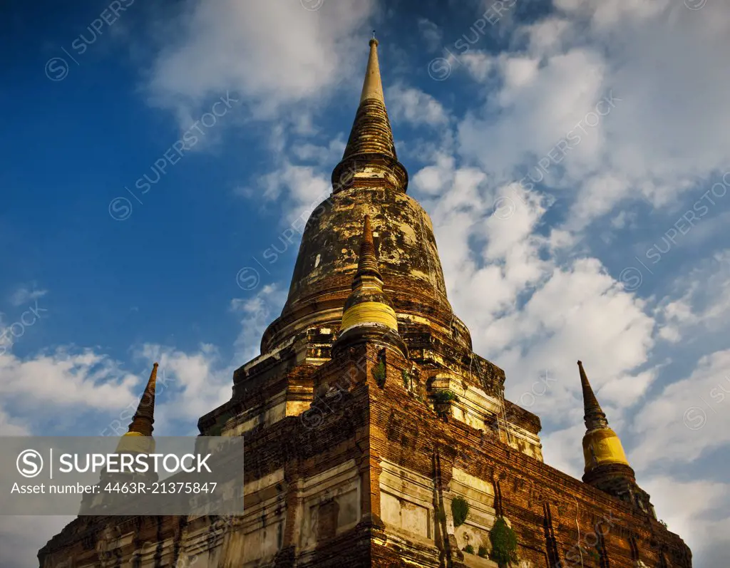 A Wat Yai Chai Mongkhon in Ayutthaya, Thailand.