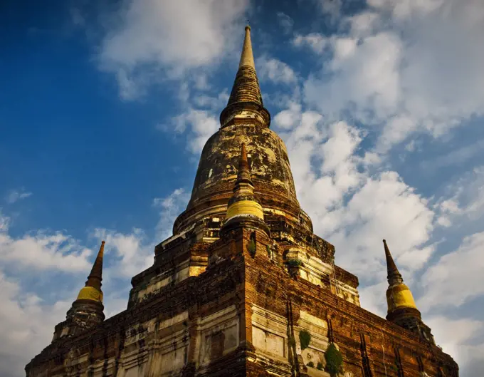 A Wat Yai Chai Mongkhon in Ayutthaya, Thailand.