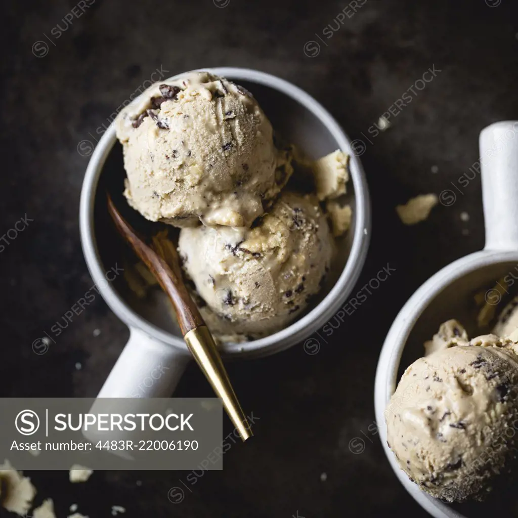 coffee halva chocolate chip ice cream