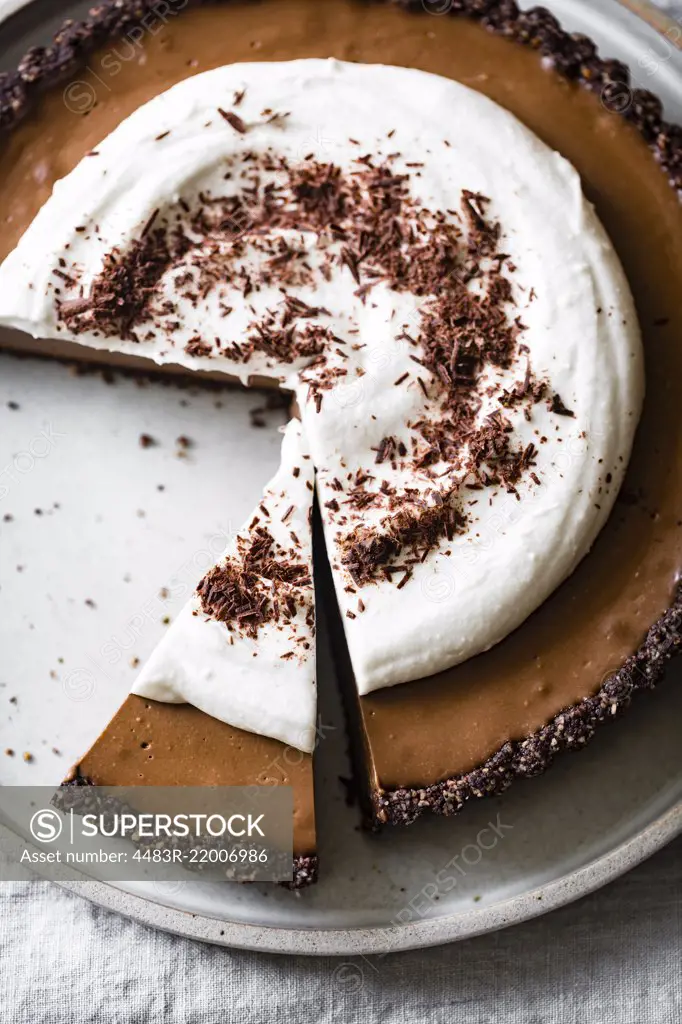 Raw Vegan Chocolate Cream Tart