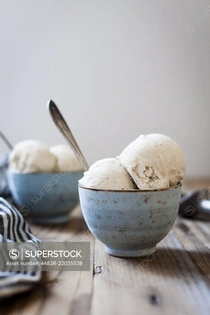 Vegan vanilla bean ice cream