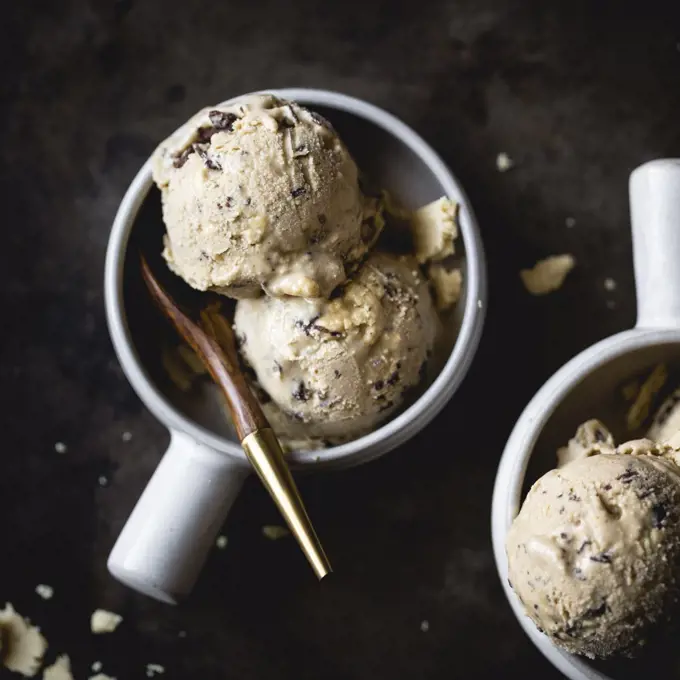 coffee halva chocolate chip ice cream