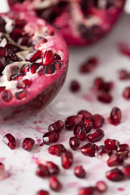 Pomegranate Close Up