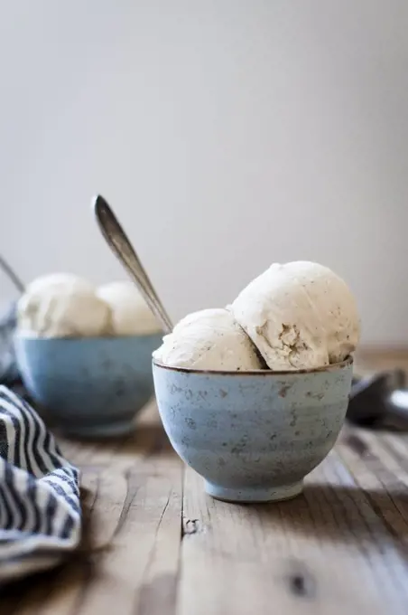 Vegan vanilla bean ice cream