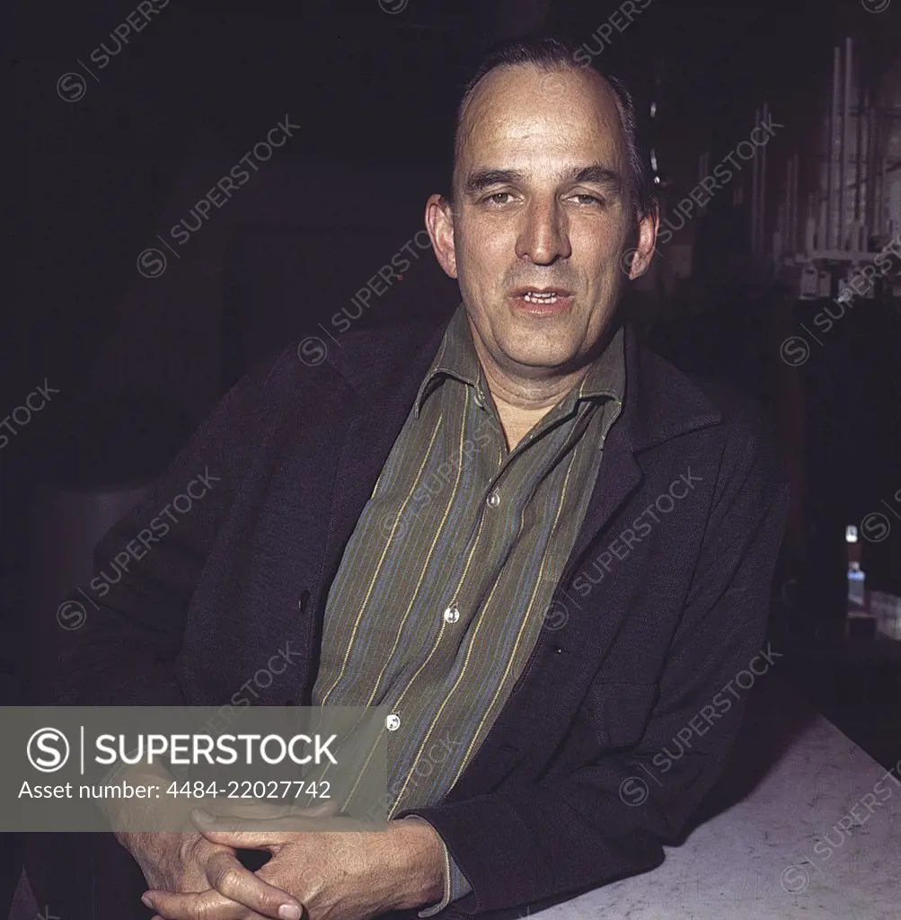 Ingmar Bergman. 1918-2007. Swedish film director. Pictured here 1973 talking about his film Cries and Whispers. Photographer: Kristoffersson