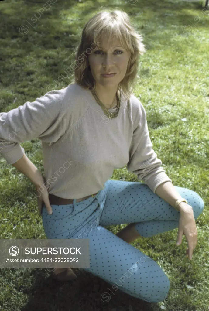 Agnetha Fältskog. Singer. Member of the pop group ABBA. Born 1950. Pictured here in the 1980s.