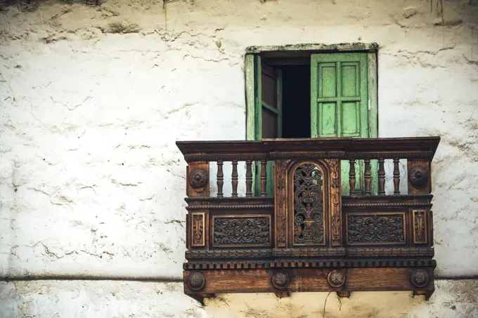 Balcony in a Small village in Huaraz, Peru