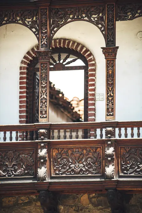 Balcony in a Small village in Huaraz, Peru