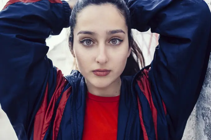 Portrait of pretty young brunette