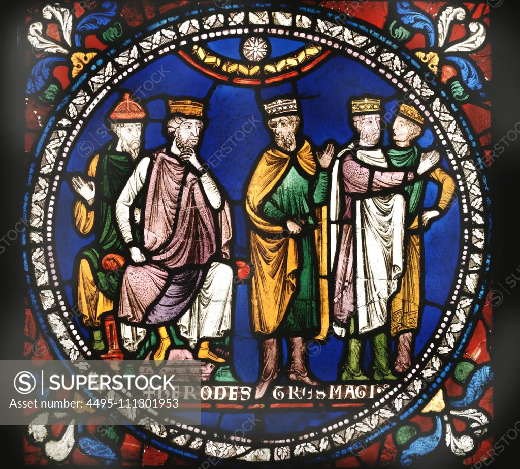 Canturbury cathedral,  The wise men and King Herod