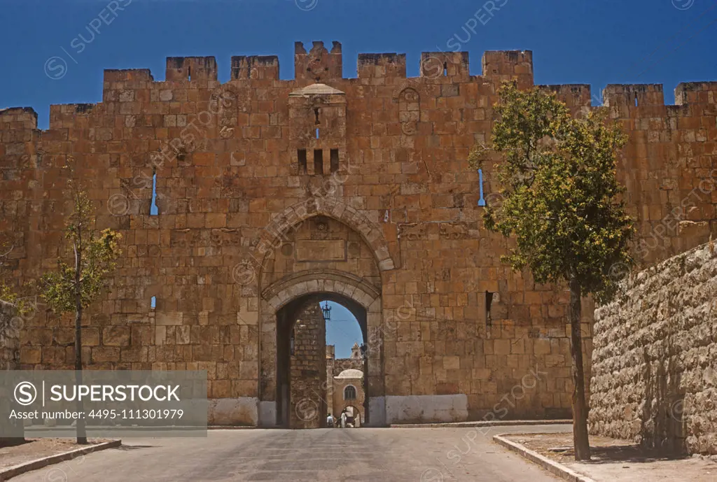 St Stephens Gate or the Lion Gate or Sheep Gate, Jerusalem, Israel