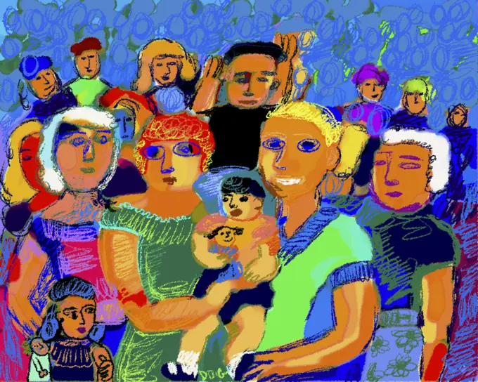 Family Roundup 2000 Diana Ong (b.1940/Chinese-American) Computer graphics 