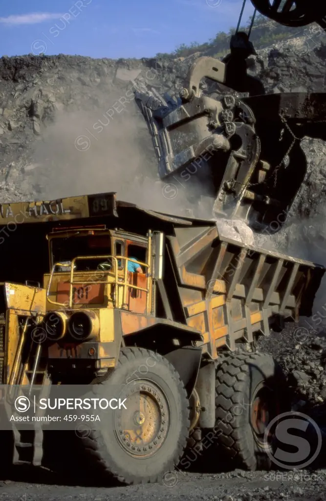 Deep-pit Strip Mine Operation