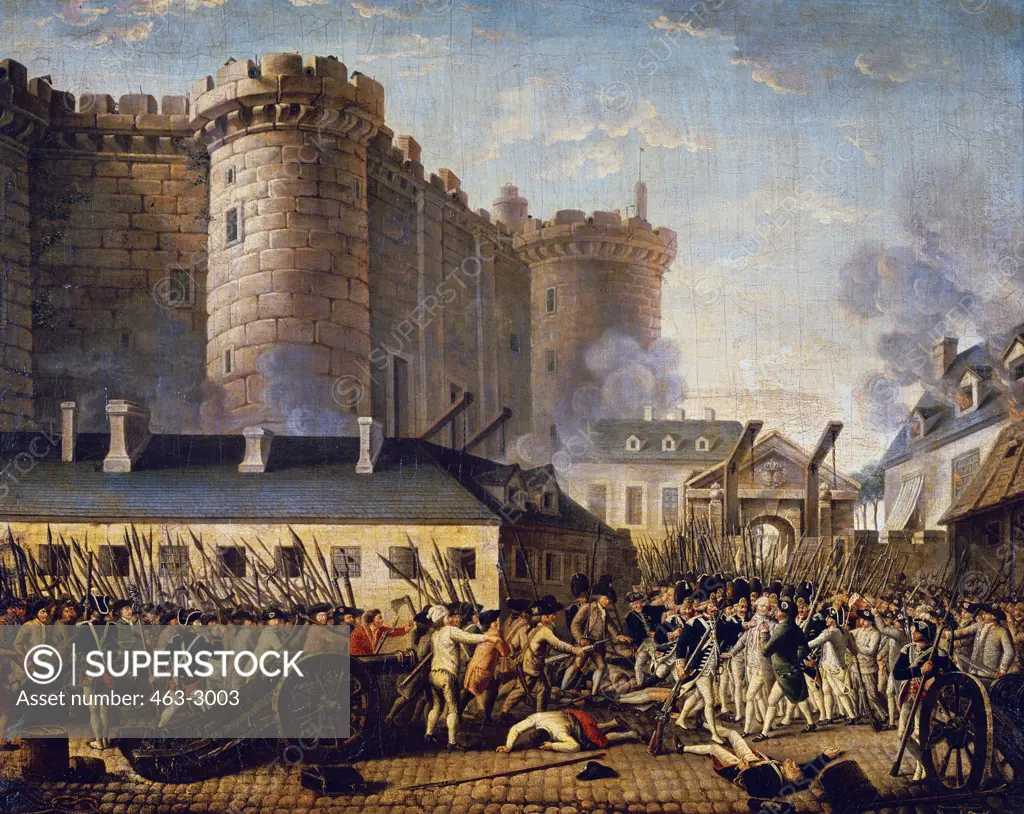 France, Paris, French Revolution: Assault on the Bastille - SuperStock