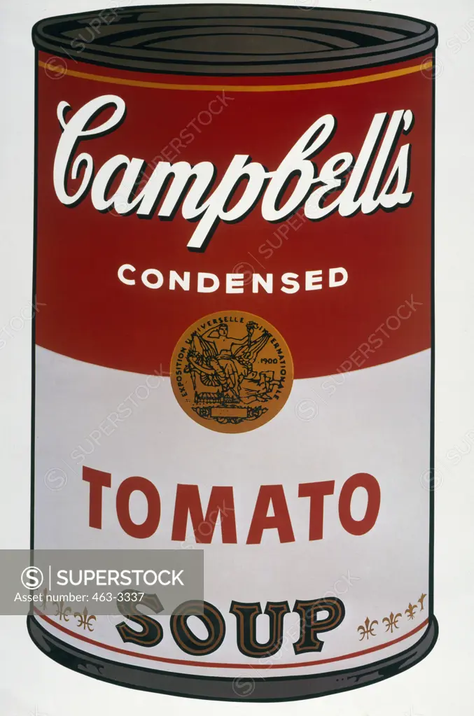 Campbell's Soup Can by Andy Warhol,  1928-1987 American,  England,  London,  Saatchi Collection,  1962