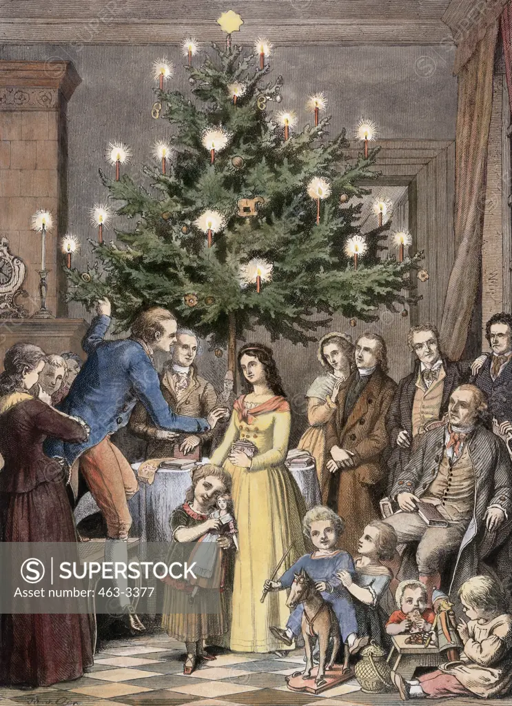 Christmas Eve at Claudius' (Illustration From German Christmas Music) Illustration