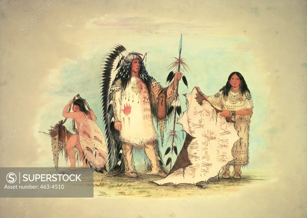 Chief of the Mandan Indians and his Wife George Catlin (1796-1872/American) National Gallery of Art Washington, D.C. 