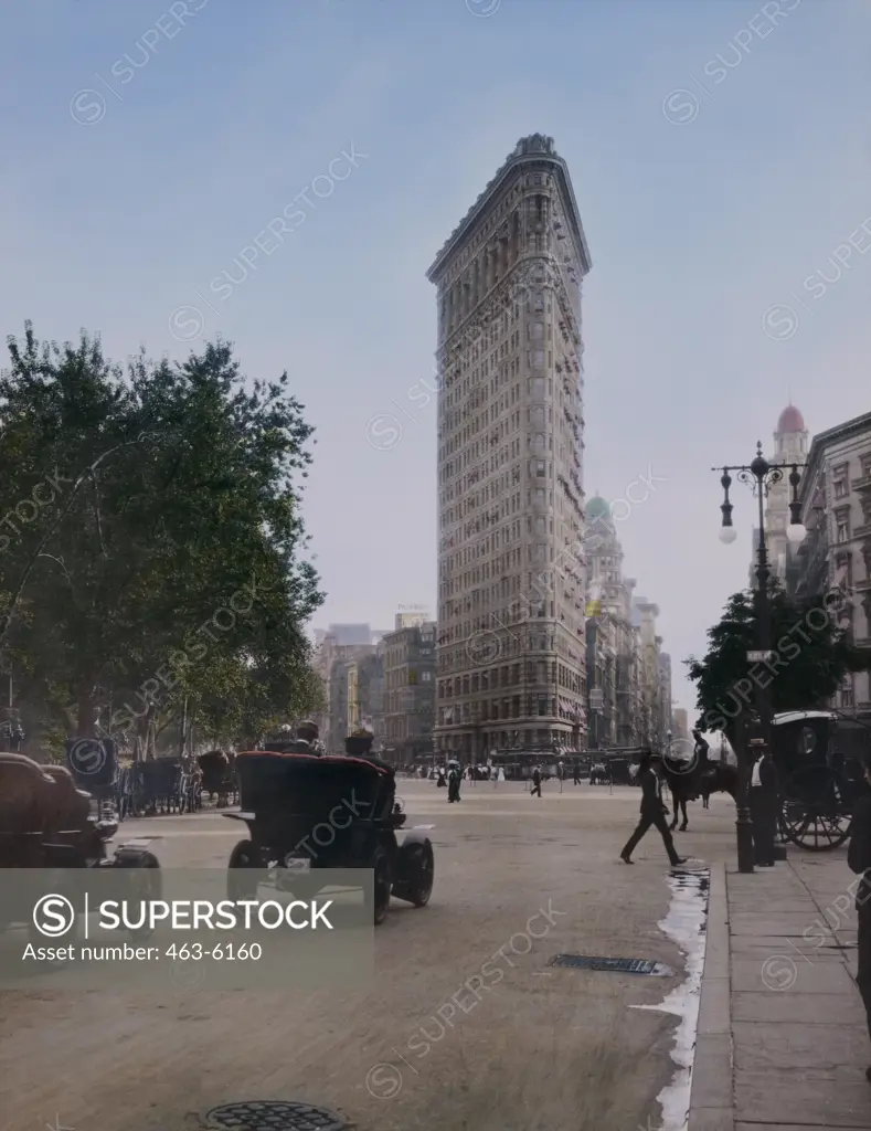 Low angle view of a building, Flatiron Building, Manhattan, New York City, New York, USA