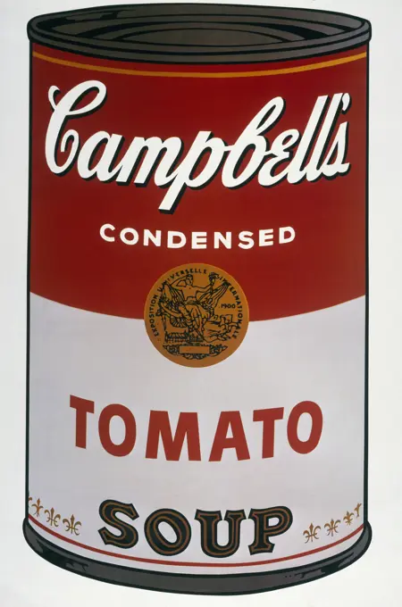 Campbell's Soup Can by Andy Warhol,  1928-1987 American,  England,  London,  Saatchi Collection,  1962