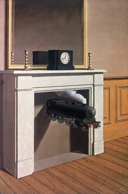 Time Transfixed Rene Magritte (1898-1967 Belgian) Art Institute of Chicago