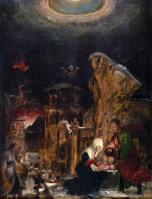 The Holy Night 1520-25 Albrecht Altdorfer (ca.1480-1538/German) Kunsthistorisches Museum, Vienna, Austria