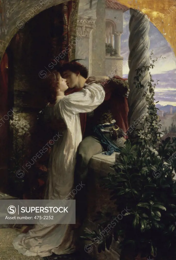 Romeo and Juliet 1884 Frank Dicksee (1853-1928 British) Oil on canvas Southampton City Art Gallery, Hampshire, UK 