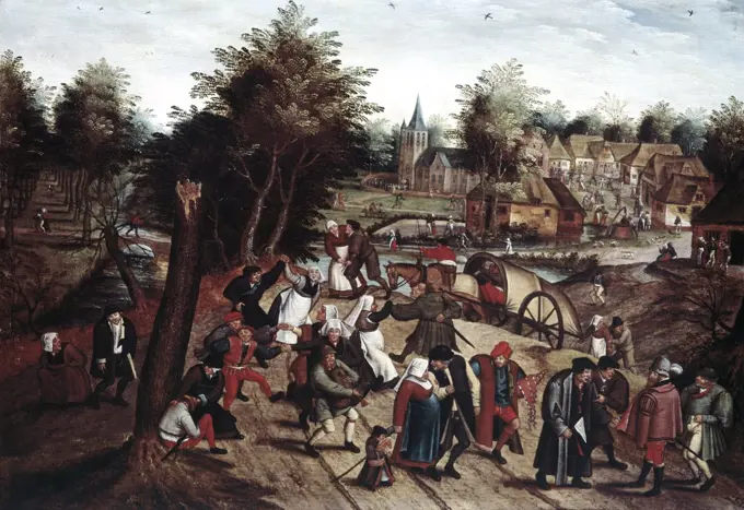 The Return From The Kermesse Pieter Bruegel the Younger (ca.1564-1638 Flemish) Private Collection