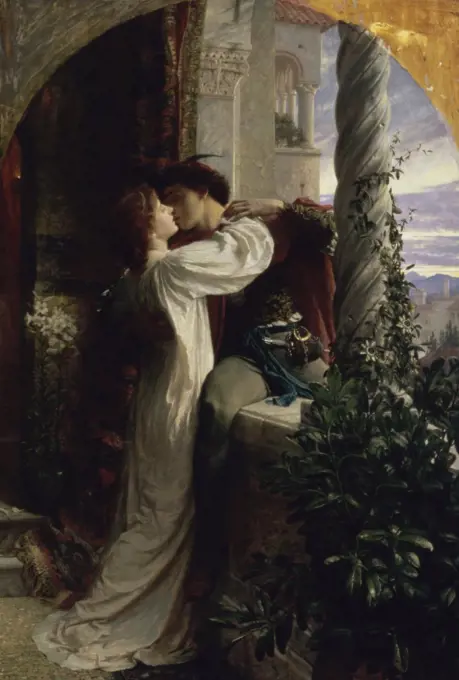 Romeo and Juliet 1884 Frank Dicksee (1853-1928 British) Oil on canvas Southampton City Art Gallery, Hampshire, UK 